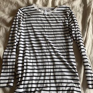 BP Black & White Striped Long Sleeve